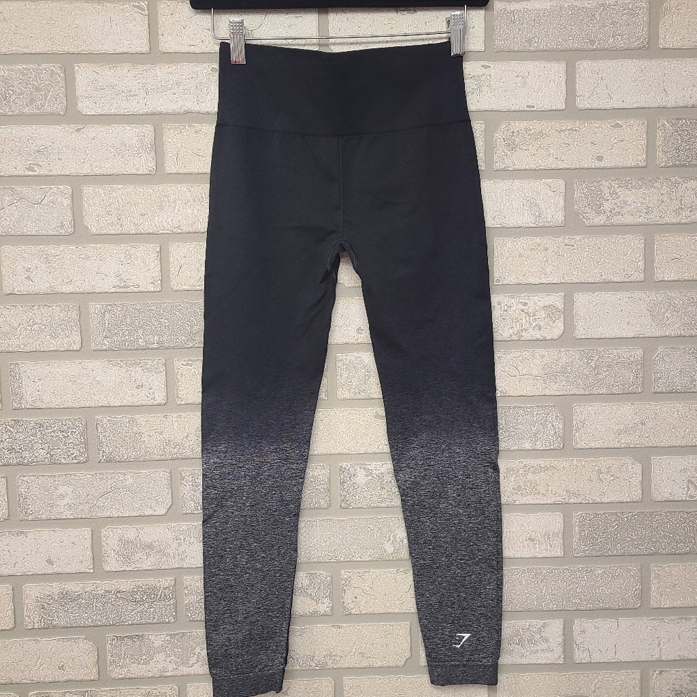 Gymshark Black Gray Ombre Leggings